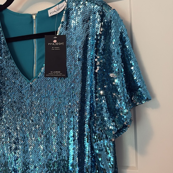 Pink desert sequin dress - Picture 4 of 7